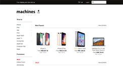 Desktop Screenshot of machines.com.my