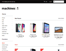 Tablet Screenshot of machines.com.my